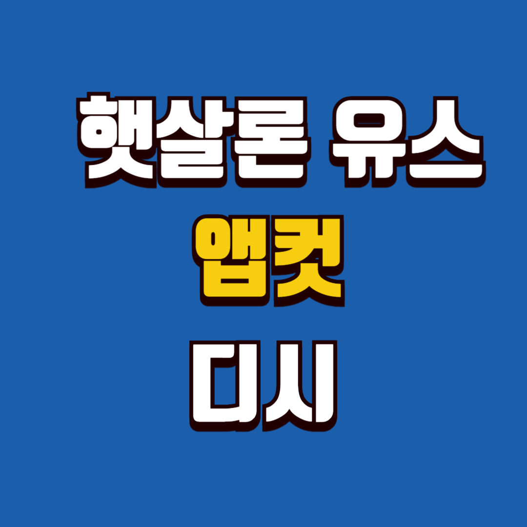 햇살론 유스 앱컷 디시