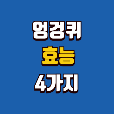 엉겅퀴 효능 4가지