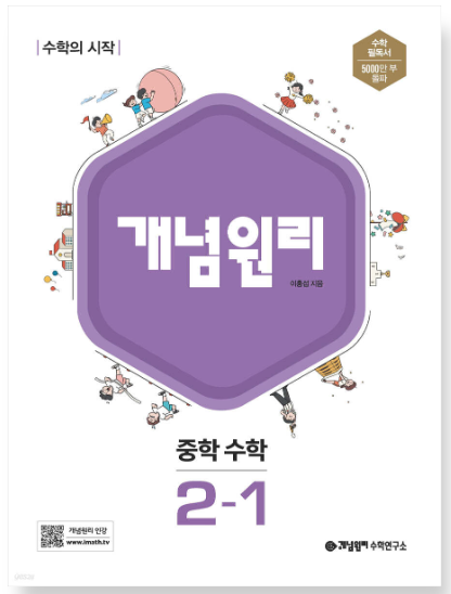 개념원리 중학 수학 2-1 답지