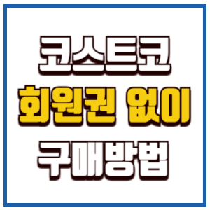 코스트코 회원권 없이